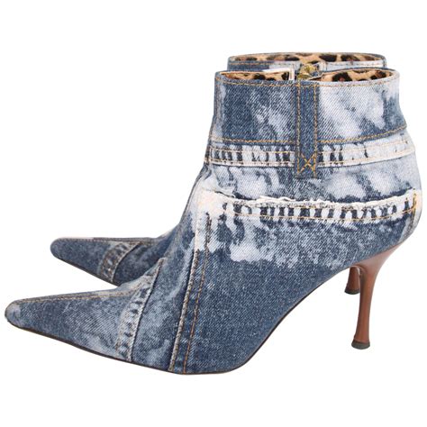 dolce gabbana lace ankle boots|dolce & gabbana denim boots.